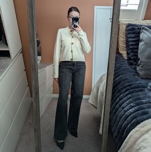 RW&CO Cropped Button Cardigan